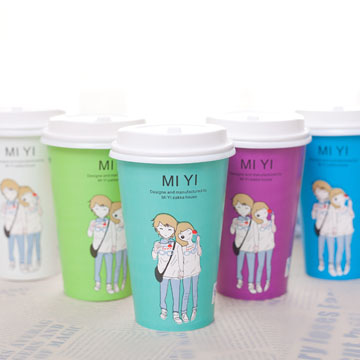 星辰纸杯奶茶杯大图